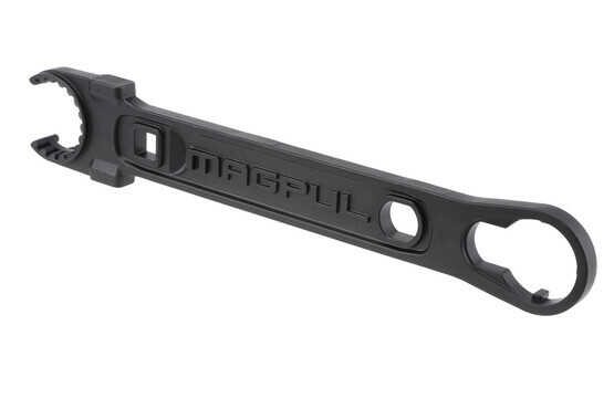 The Magpul AR-15 armorer's wrench can also be used to tighten the barrel nut